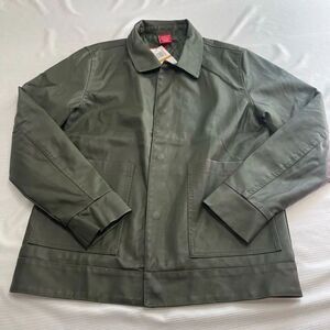 NWT Ring Of Fire Faux Leather Dark Green Jacket Size Small New
